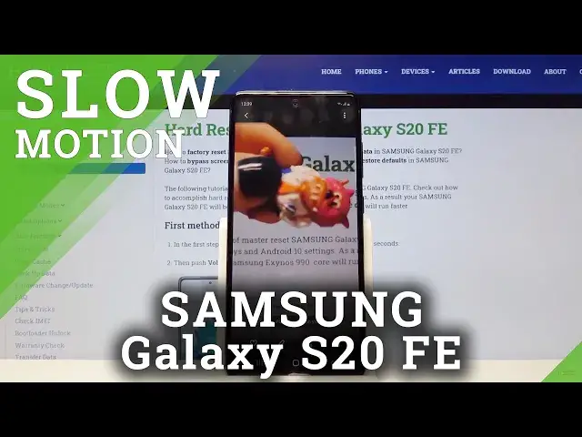 Video thumbnail for Samsung Galaxy S20 FE - How to Record Slow Motion