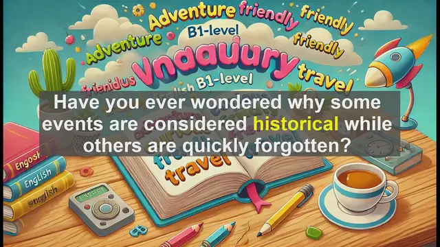 Video thumbnail for 2500 Must Know CEFR B1 Vocabulary - Understanding 'Historical': Key Insights for Advanced English Learners