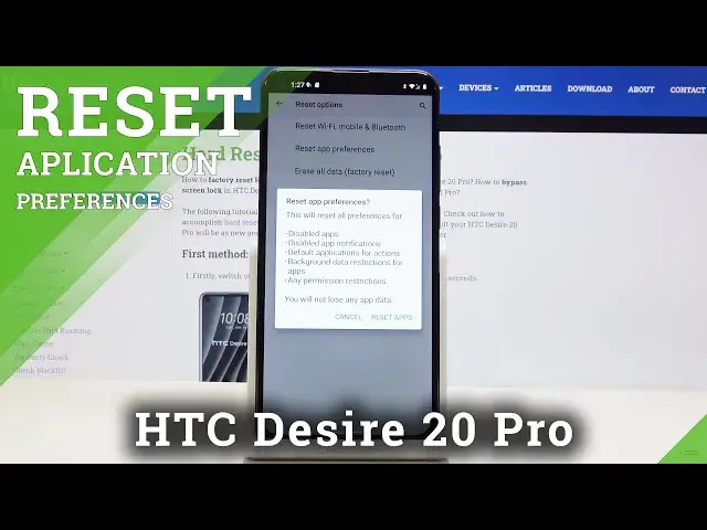 Video thumbnail for How to Reset App Preferences in HTC Desire 20 Pro - Delete All App Customizations