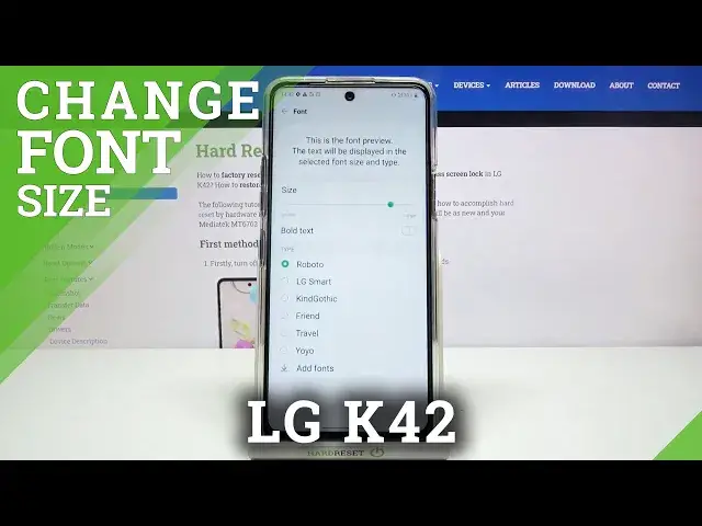 Video thumbnail for How to Change Font Size on LG K42 – Text Size Settings