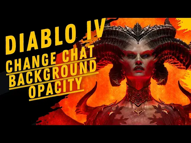 Video thumbnail for How To Change Chat Background Opacity In Diablo IV