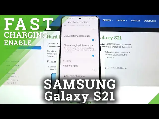 'Video thumbnail for How to Turn On Fast Wireless Charging on SAMSUNG Galaxy S21– Change Charging Speed'