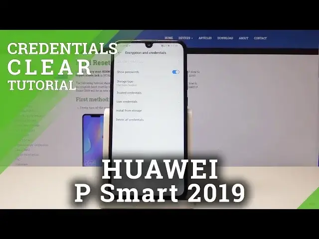 'Video thumbnail for How to Clear Credentials in HUAWEI P Smart 2019'
