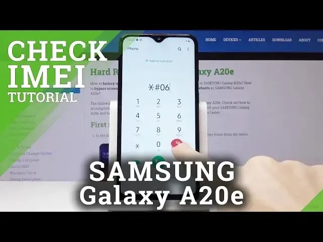 'Video thumbnail for How to Locate IMEI Number in SAMSUNG Galaxy A20e - Check IMEI Status'