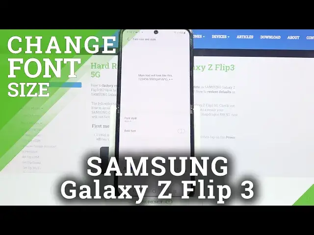 'Video thumbnail for How to Change Font Size on SAMSUNG Galaxy Z Flip 3 – Manage Text Size'