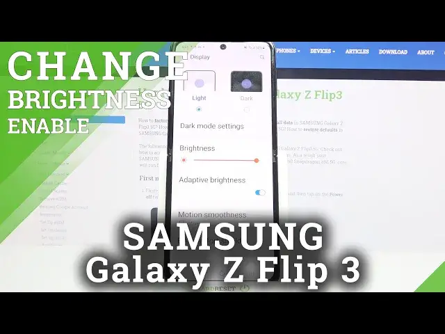 'Video thumbnail for How to Activate Auto Brightness on SAMSUNG Galaxy Z Flip 3 – Manage Display Settings'