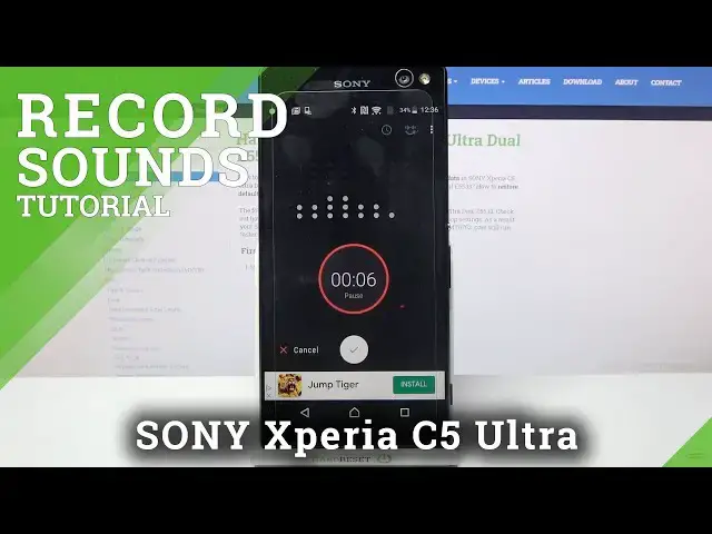 Video thumbnail for How to Record Sounds – Use Voice Recorder on SONY Xperia C5 Ultra
