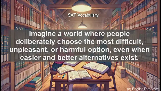 Video thumbnail for 5000 Must Know SAT Vocabulary - Understanding 'Perverse': A Powerful Vocabulary Word