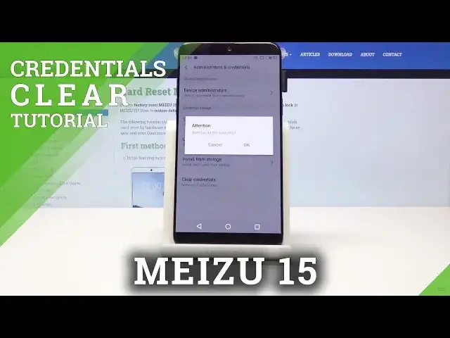 'Video thumbnail for How to Clear Credentials in MEIZU 15 - Erase All Licenses'