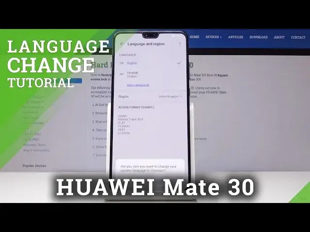 Video thumbnail for How to Change Language in HUAWEI Mate 30 - Language Settings