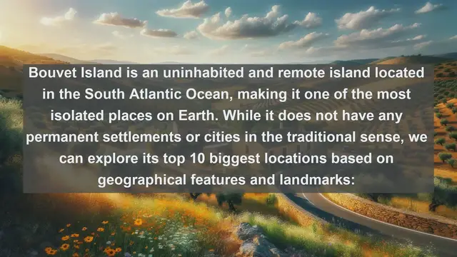 Video thumbnail for Exploring Bouvet Island: Top 10 Biggest Cities on the World's Most Remote Island