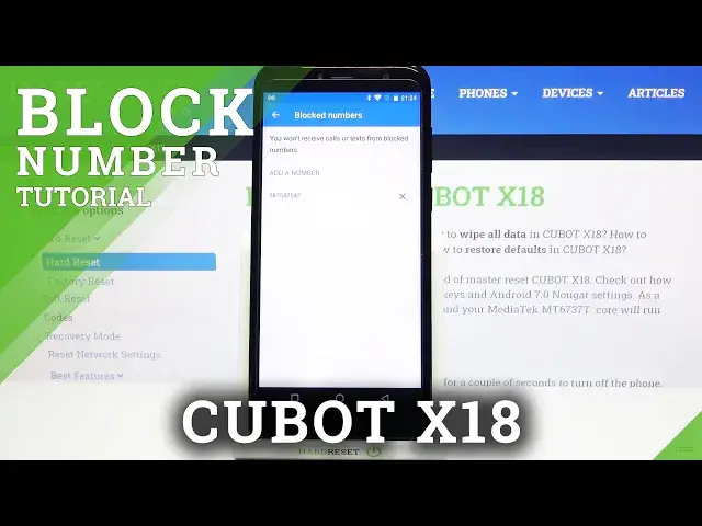 'Video thumbnail for How to Block Number on CUBOT X18 – Block Calls'