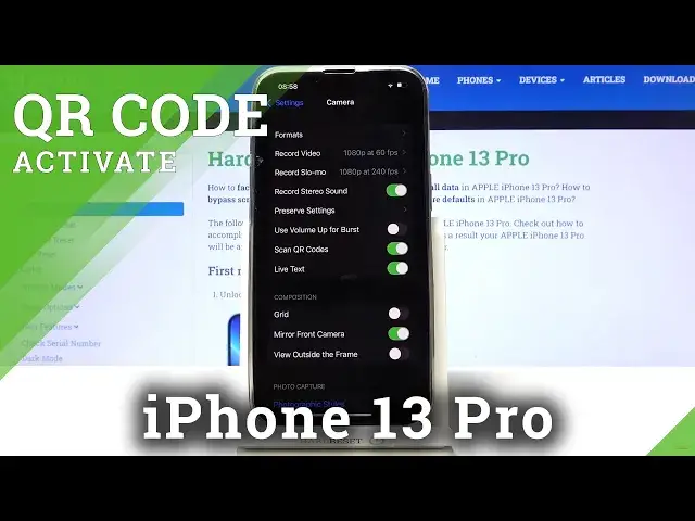 'Video thumbnail for How to Allow Camera to Scan QR Codes on iPhone 13 Pro – Adjust Camera Settings'