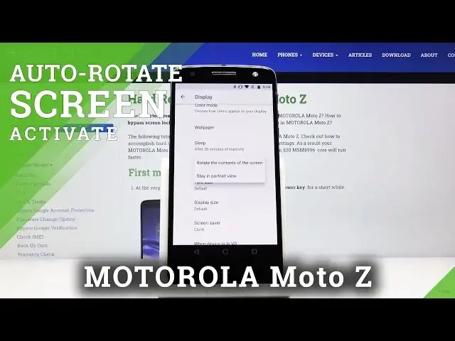 'Video thumbnail for How to Auto-Rotate Screen in MOTOROLA Moto Z – Turn Screen / Set Auto-Rotation'