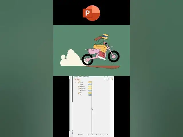'Video thumbnail for Motorbike Animation in PowerPoint'