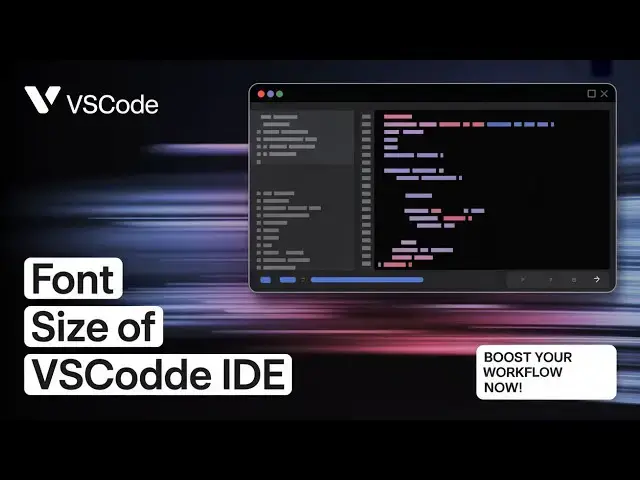 Video thumbnail for How to Change Font Size of Source Code in VSCode IDE