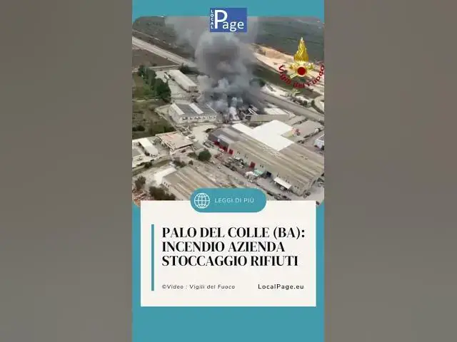 'Video thumbnail for 🔥 Incendio a Palo del Colle'