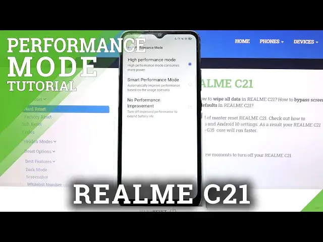 'Video thumbnail for REALME C21 and Display Settings – Activate High-Performance Mode'