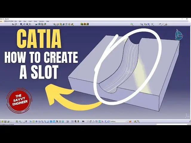 'Video thumbnail for CATIA Part Design Tutorial | How to Create a Slot in 2 Minutes'