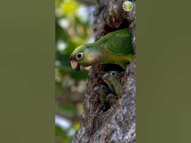 Video thumbnail for Parrot Mother Father Love for Their Chicks Kids Rhyme