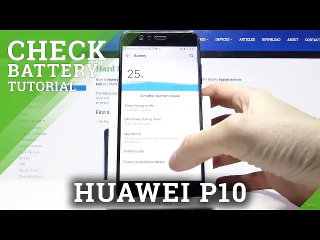 'Video thumbnail for How Check Battery Percentage in HUAWEI P10 – Power Consumption Level'