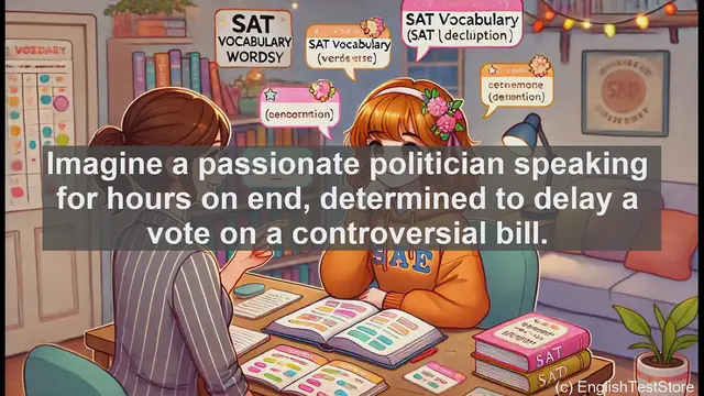 Video thumbnail for 5000 Must Know SAT Vocabulary - Filibuster: The Political Tactic of Obstruction