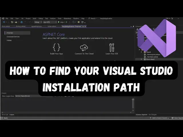 Video thumbnail for How to Find Your Visual Studio Installation Path