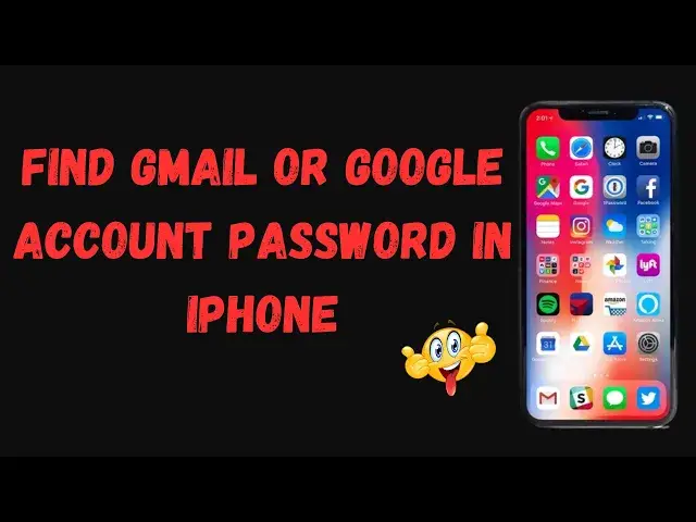 Video thumbnail for Find Gmail or Google Account Password in iPhone