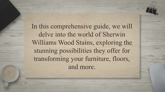 Video thumbnail for Sherwin Williams Wood Stains