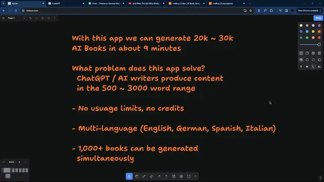 Video thumbnail for How To Generate UNLIMITED E-BOOKS With AI (massive opportunity 💪)