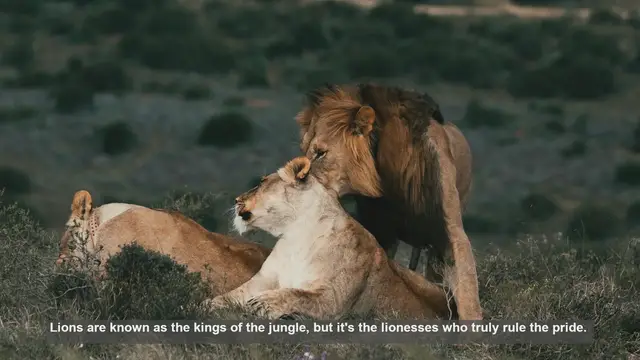 Video thumbnail for 10 Key Roles of Lionesses in a Pride