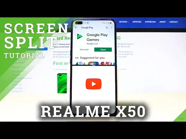 'Video thumbnail for How to Open Apps in Split Screen View in Realme X50- Create Dual Screen'