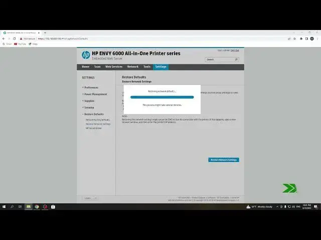Video thumbnail for How to Reset network settings on HP envy 6000 series printer / Troubleshoot network on HP envy 6000