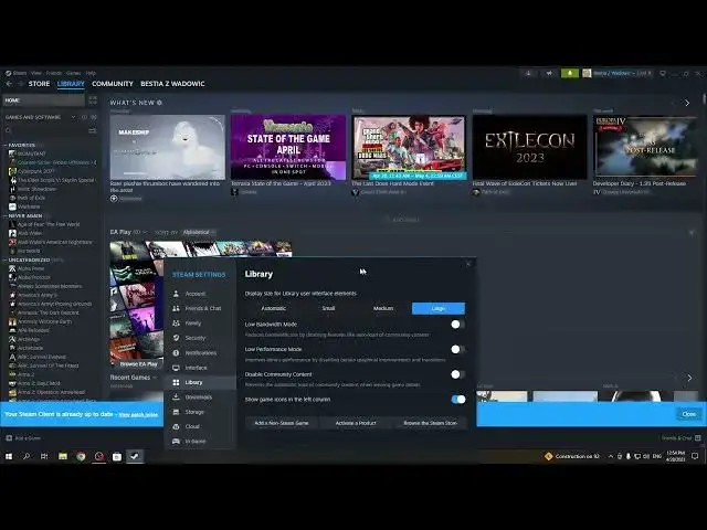 Video thumbnail for How To Change Library Tile Size In Steam 2023 | Steam NEW UI UPDATE