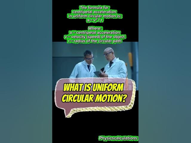 Video thumbnail for What is uniform circular motion in physics? #physics #youtubeshorts #ytshorts #science