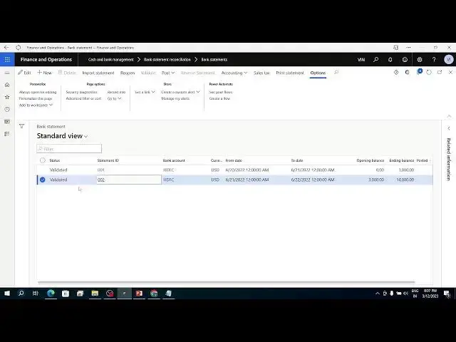 Video thumbnail for MT940 Bank statement  import