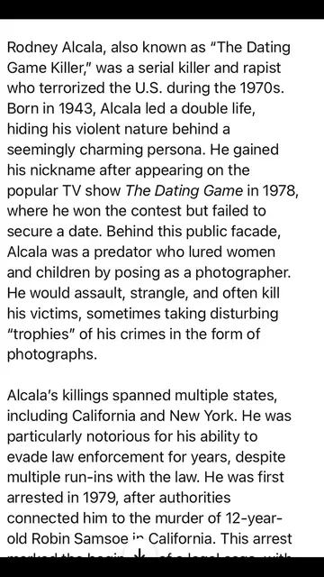 Video thumbnail for Rodney Alcala: The Biography of the Man You will Never Like