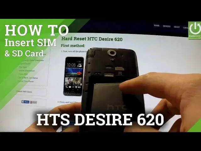 Video thumbnail for HTC Desire 620 - How to Insert SIM card and Micro SD card