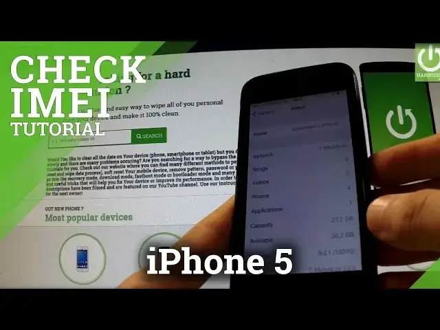 Video thumbnail for How to check the IMEI Number in APPLE iPhone 5 - Menu Settings Method