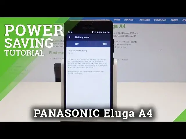 Video thumbnail for POWER SAVING MODE PANASONIC Eluga A4 - How to Save Battery