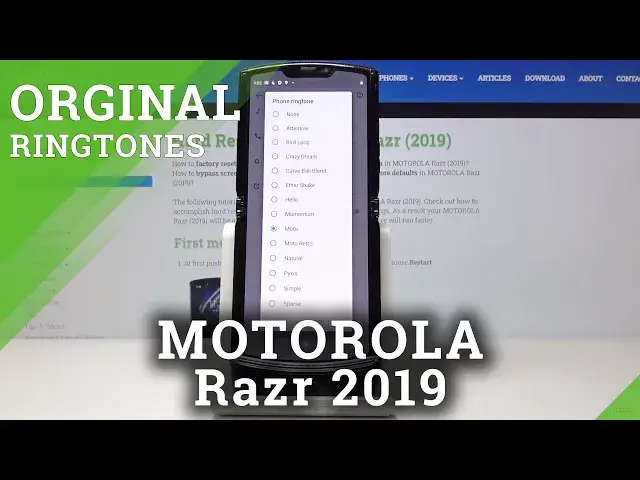 Video thumbnail for How to Change Ringtone in MOTOROLA Razr 2019 – List of Ringtones