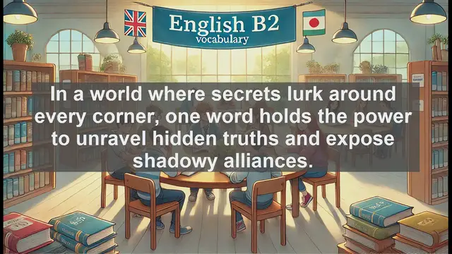 Video thumbnail for 1500 Must Know CEFR B2 Vocabulary - Conspiracy: Unraveling the Meaning Behind Secret Plans