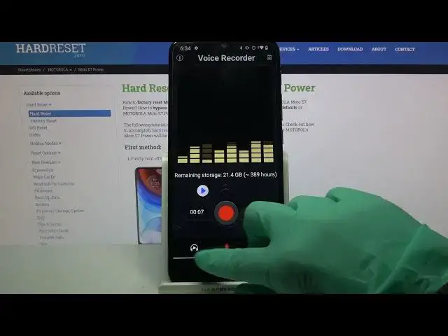 'Video thumbnail for How to Record Sounds – Voice Recorder App on MOTOROLA Moto E7 Power'