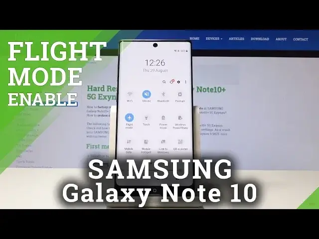Video thumbnail for How to Activate Flight Mode in SAMSUNG Galaxy Note10 - Airplane Mode