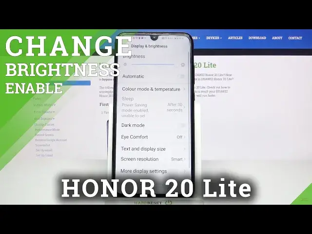Video thumbnail for Honor 20 Lite - How to Turn On / Off Auto Brightness?I