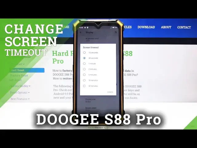 'Video thumbnail for How to Change Screen Timeout in DOOGEE S88 Pro – Display Timeout'