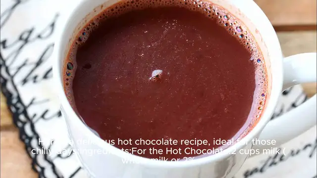 Video thumbnail for Hot chocolate recipe