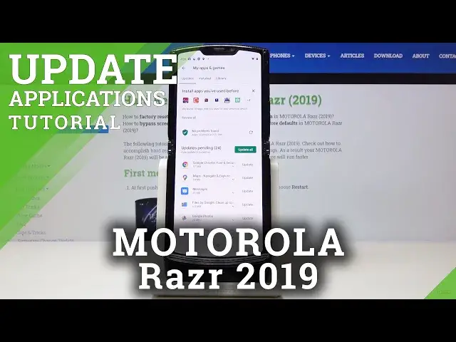 'Video thumbnail for How to Update Apps in MOTOROLA Razr 2019 – Download Newest App Version'
