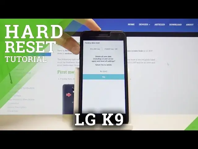 Video thumbnail for Hard Reset LG K9 - Bypass Screen Protection