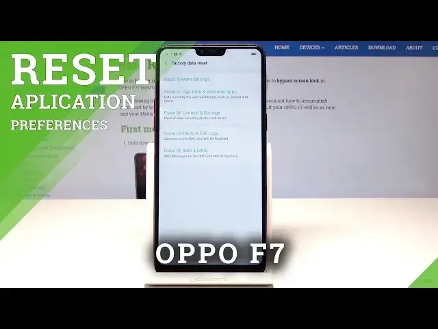 'Video thumbnail for How to Reset App Preferences in OPPO F7 - Restore Default App Settings'